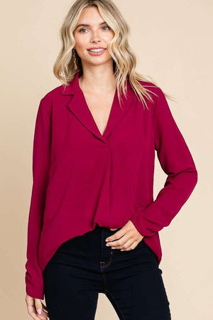 Evelyn Ruched Sleeve Blouse