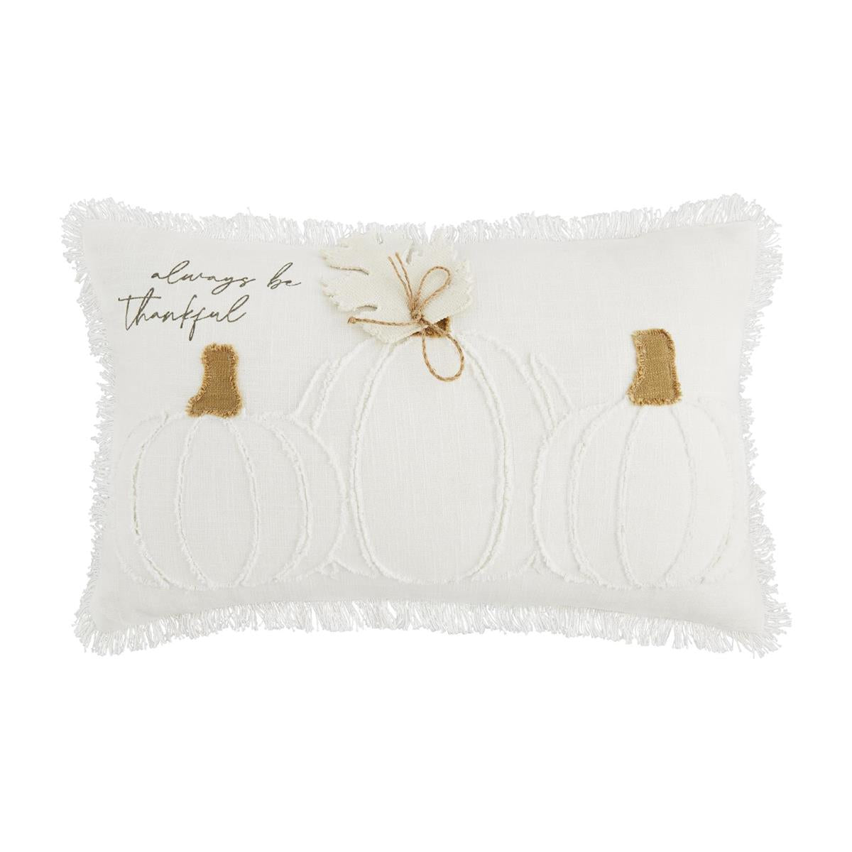 Lumbar White Pumpkin Pillows