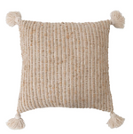 Mustard Woven Cotton Stripe Pillow