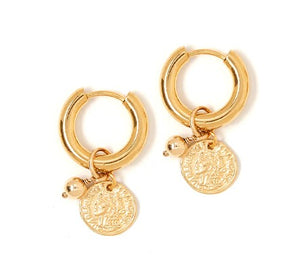 Estelle Coin Charm Earrings