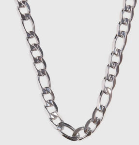 Thick Figaro Necklace Silver