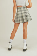 Polly Plaid Pleated Skirt
