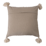 Mustard Woven Cotton Stripe Pillow